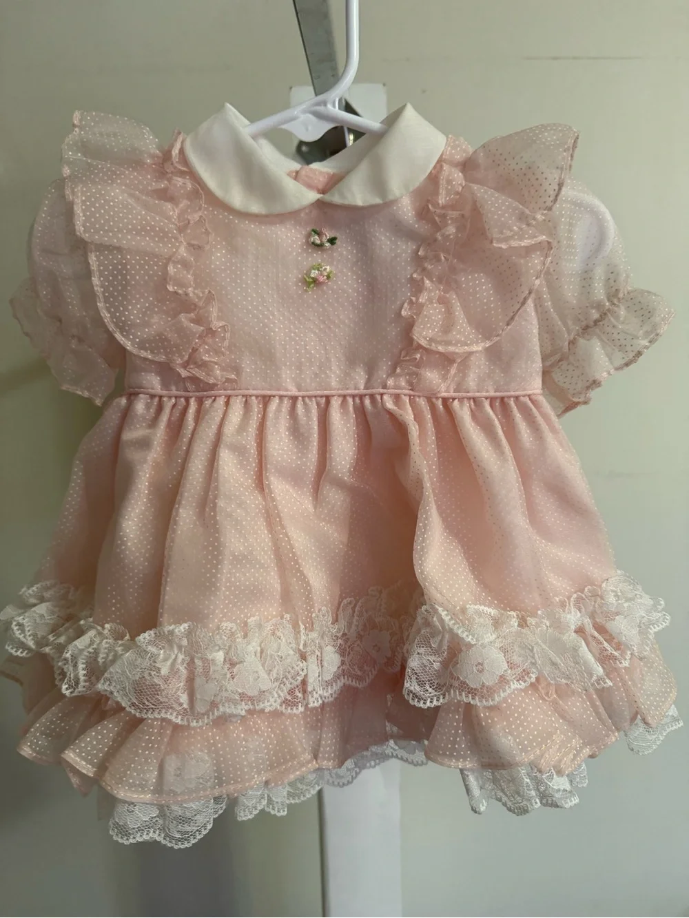 Vintage Martha’s Miniatures Lace Dress - Size 6-9 Months